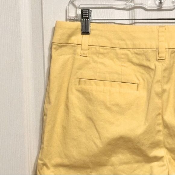 Talbots | Women’s Casual  Butter Yellow Stretch 10.5” Bermuda Shorts Size 8 - Picture 9 of 13